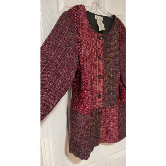 White Stag Women's Tapestry Patchwork Lined Button Up Jacket Size 18/20W - Picture 3 of 4